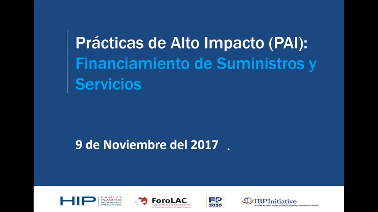 Financiamiento de Suministros y Servicios