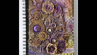 Mixed Media Art Journal Cover Tutorial