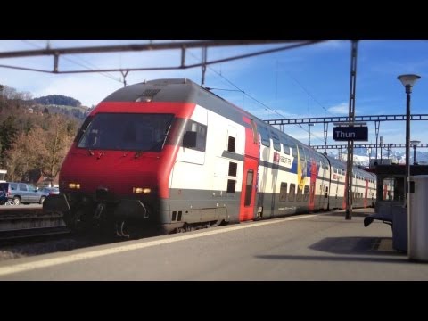 SBB CFF FFS Intercity IC 829 (Brig - Zürich - Romanshorn) in Thun (SBB Re 460)