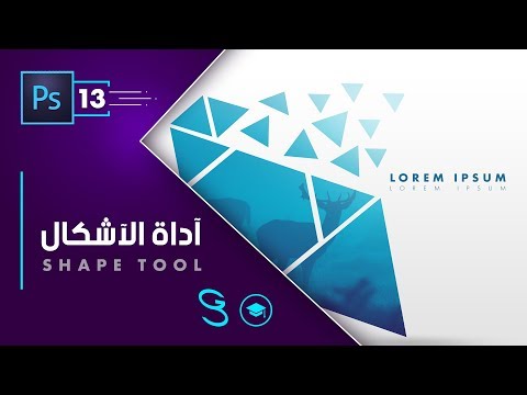 Photoshop Fundamentals Shape Tools اساسيات الفوتوشوب اداة الآشكال