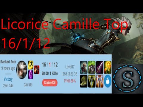 Licorice #3 NA Challenger Camille Top | League of Legends