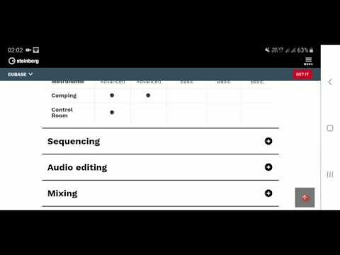 COMPARE THE VERSIONS OF CUBASE
