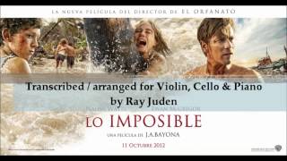 The Impossible (VIOLIN,CELLO & PIANO) Fernando Velazquez, Transcription