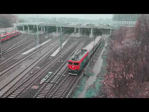 Train departure from Belgrade Center Railway Station (2019)