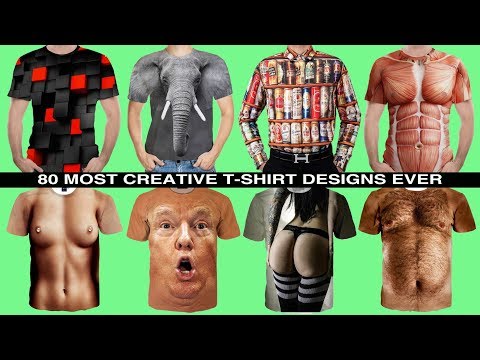 80 Most Creative T-shirt Designs Ever Video