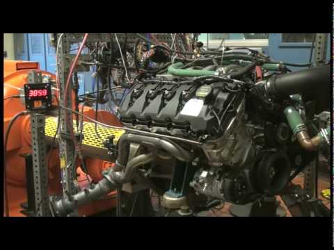 Ford Mustang GT 5.0 V8 2011, en el banco de potencia