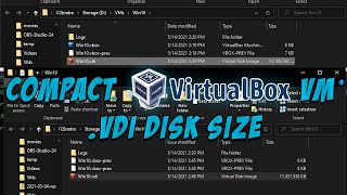 Compact VirtualBox VM .vdi Disk Size