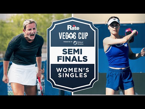 Kate Fahey v Genie Bouchard at the Rate Vegas Cup presented by Holland America