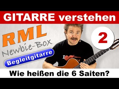 RML Newbie-Box Begleitgitarre 02 - Die Saiten der Gitarre