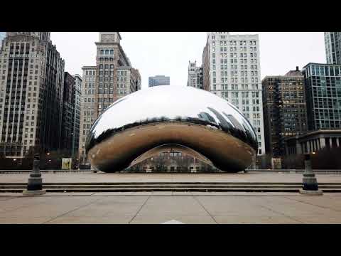 Chicago 8K -  Drive - Driving Downtown | River walk | Drone view |