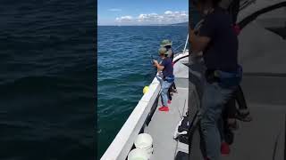 青物はどんなサイズでも爆暴れ🐟