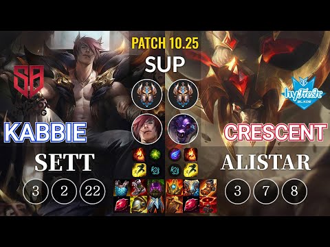 SB Kabbie Sett vs hyF Crescent Alistar Sup - KR Patch 10.25