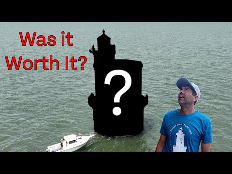 We paid $200,000 for an abandoned lighthouse! Our first time inside Wolf Trap Lighthouse! EP 6