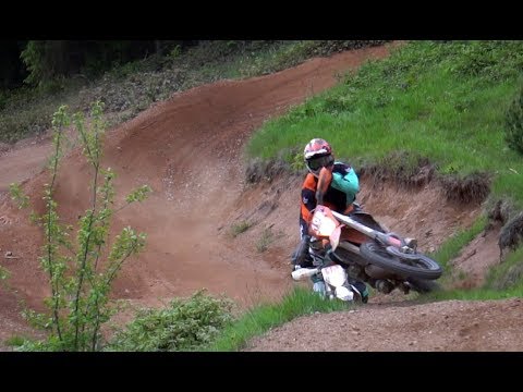 KTM 300 EXC TPI on motocross track