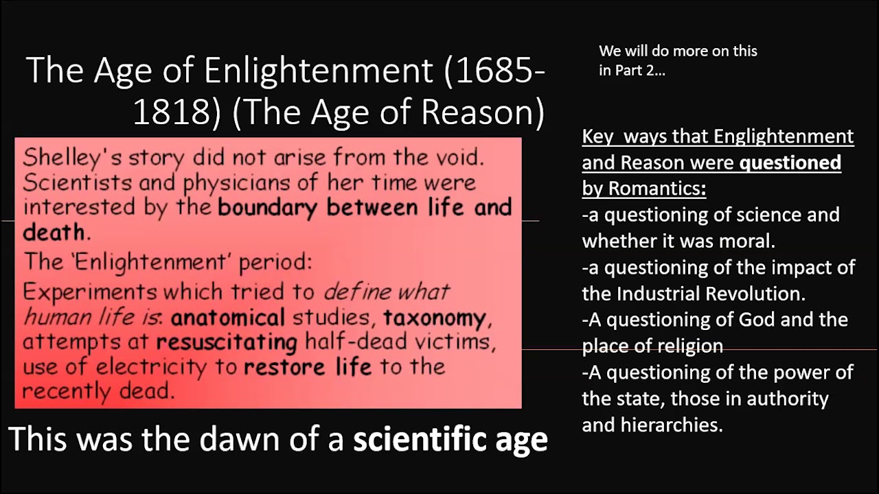 'Frankenstein' context Part 1