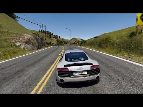 Assetto Corsa - Audi R8 V10 Plus in California Highway [FHD, 1080P 60FPS]