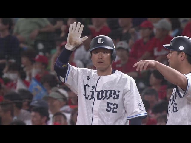 【5回裏】打者一巡の猛攻!! ライオンズ・陽川尚将 センターへのタイムリーヒットで一挙5得点!! 2024年6月12日 埼玉西武ライオンズ 対 広島東洋カープ