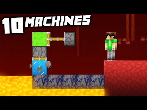 10 Useful Redstone Machines That ANYONE Can Make in Minecraft!