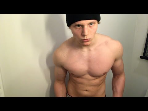 80 KG x 5 ( 175 lbs ) Bench Press /w Teen Bodybuilder PolskiOlympia