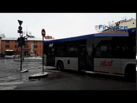 bus ATAF san marco 1 marzo 2018 firenze neve