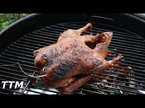How to BBQ a Whole Duck on the Weber Kettle Grill