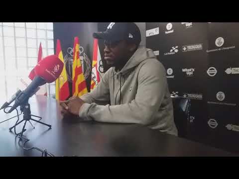 Rueda de prensa Agi Dambelley C. E. L'Hospitalet  - R. C. D. Espanyol B