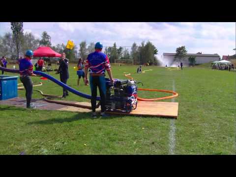 SDH Horní Měcholupy - Požární útok 23.8.2015 - 20,46 - 1.pokus