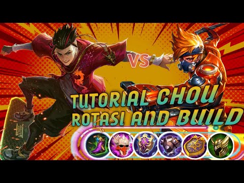 TUTORIAL BERMAIN CHOU ROTASI AND BUILD | GAMEPLAY CHOU TANK 2023 | CHOU BEST BUILD AND ASSIST