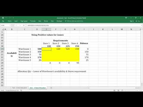 Warehouse stock allocation case solution