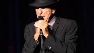 Leonard Cohen - Paris June 18 2013: Ain't No Cure For Love (Intro)