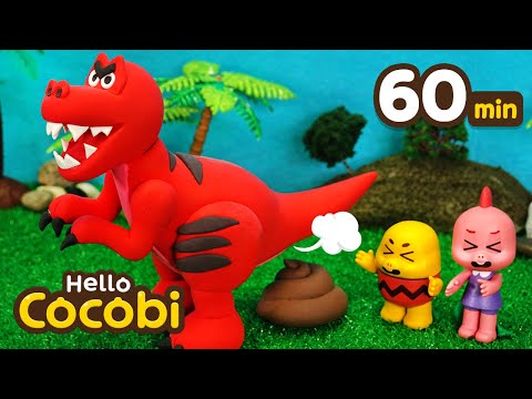Tyrannosaurus Rex | 1 Hour Compilation | Learn to Potty with Dinosaurs | Kids Songs | Hello Cocobi