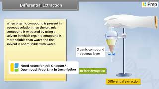 Differential Extraction | Organic Chemistry | Chemistry | Class 11th | iPrep