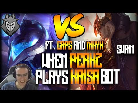 3 G2 Players in The Same Game : Perkz, Caps and Mikyx | When Perkz Plays Kaisa vs Swain Bot