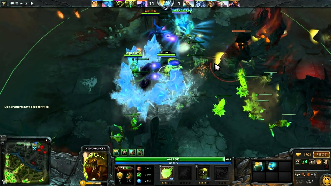 Dota 2: game 11 phút bá đạo