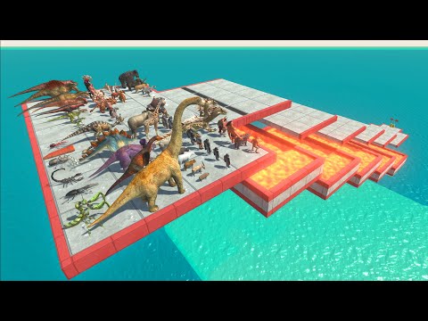 Jump over lava - Animal Revolt Battle Simulator