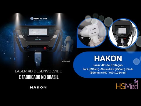 Hakon Medical San - Equipamento de Laser para Epilação Premium 4D