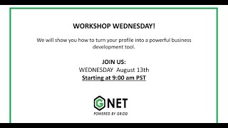 GNet Connect Workshop – Turn Your Profile into a Powerful Business Development Tool