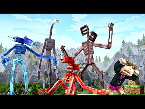 Trapped with multiple siren heads in Minecraft!