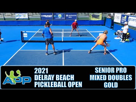 APP 2021 Delray Beach Pickleball Open SR. Pro Mixed Doubles Gold: Moore/Welsher vs Witskin/Wilhelm