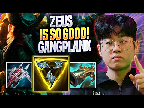 ZEUS IS SO GOOD WITH GANGPLANK! - T1 Zeus Plays Gangplank TOP vs Sejuani! | Preseason 2023