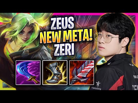 ZEUS CRAZY NEW META ZERI TOP! - T1 Zeus Plays Zeri TOP vs Cassiopeia! | Season 2024