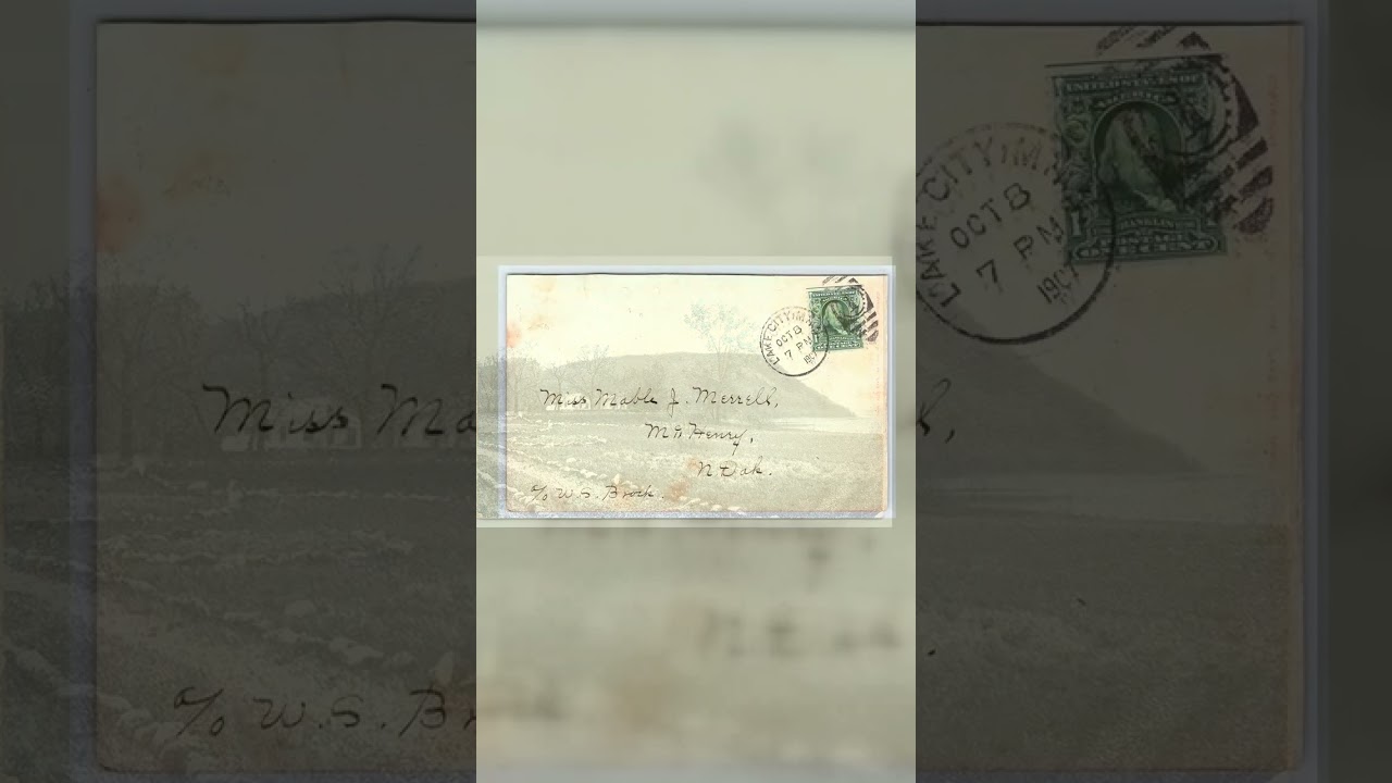 F. J. Phillips Undivided Back Postcard, Lake City MN, 1907 Video