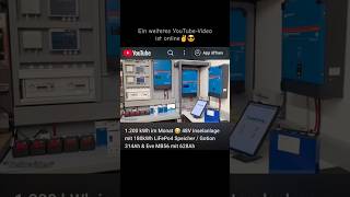 48V Inselanlage mit 180kWh LiFePo4 Speicher / Gotion 314Ah &amp; Eve MB56 mit 628Ah / 125A TOMZN MCCB