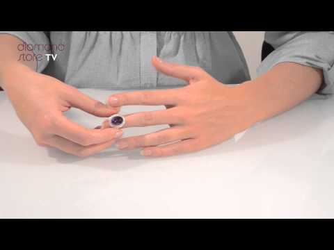 E5345 - Amethyst 5.20ct And Diamond 9K Gold Ring