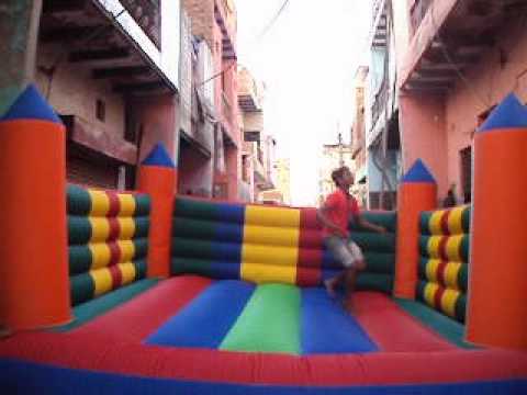 Sliding and Jumping Bouncy For kids