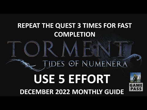 Torment: Tides of Numenera Monthly Xbox Game Pass Guide Use 5 Effort
