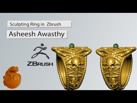 How to Design Jewelry in Zbrush  (Part 1) -Ch - 18