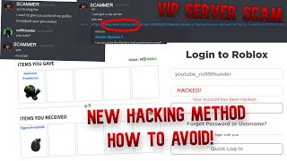 HOW TO AVOID THIS NEW ROBLOX SCAM METHOD! *VIP Server Scam*