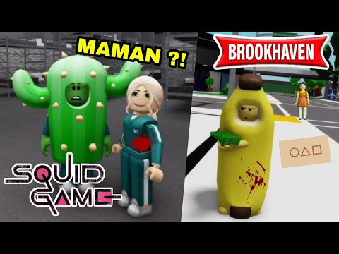 CACTUS ARNAQUÉ DANS SQUID GAME AVEC SA MAMAN ! BROOKHAVEN RP - ROBLOX