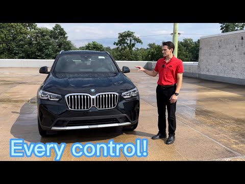 Pressing and Explaining Every Single Button in a 2022 BMW X3!